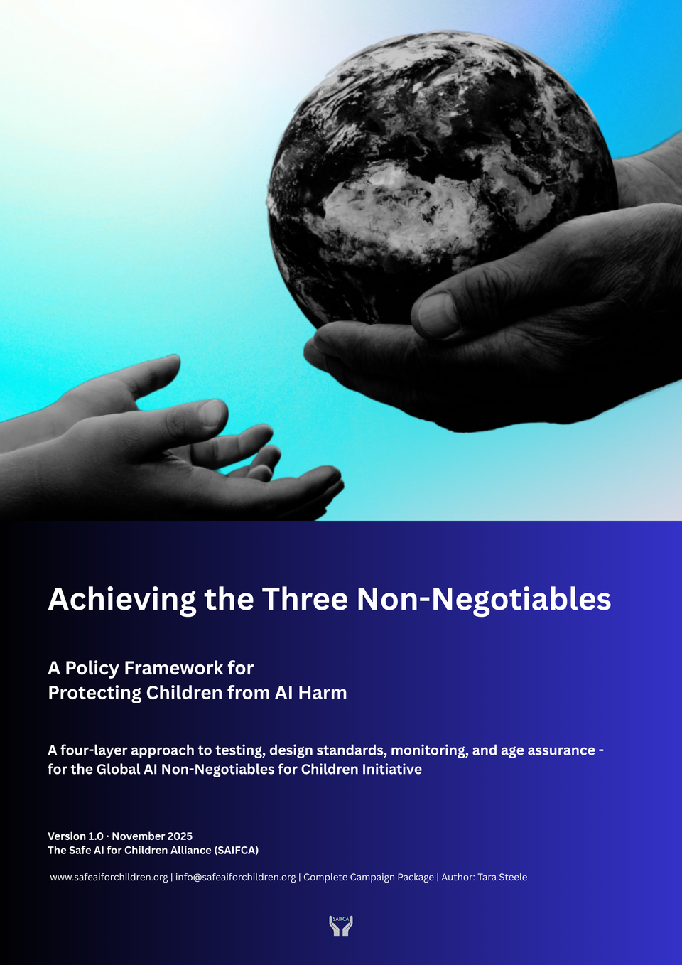 Achieving the Three Non-Negotiables: A Policy Framework for Protecting Children from AI Harm